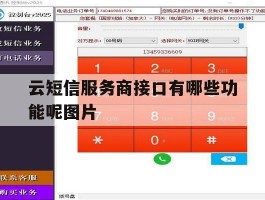 云短信服务商接口有哪些功能呢图片的简单介绍