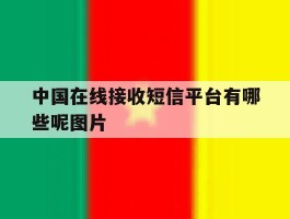 中国在线接收短信平台有哪些呢图片