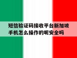 短信验证码接收平台新加坡手机怎么操作的呢安全吗的简单介绍