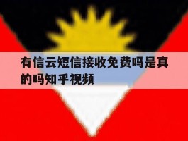 包含有信云短信接收免费吗是真的吗知乎视频的词条
