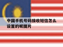 关于中国手机号码接收短信怎么设置的呢图片的信息
