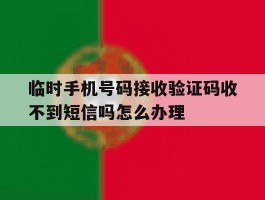 临时手机号码接收验证码收不到短信吗怎么办理的简单介绍