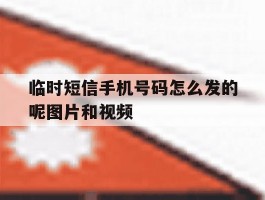 临时短信手机号码怎么发的呢图片和视频