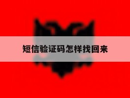 短信验证码怎样找回来