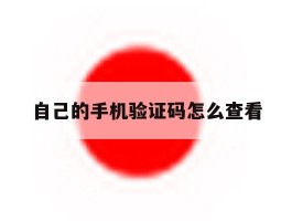 自己的手机验证码怎么查看