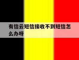 有信云短信接收不到短信怎么办呀的简单介绍