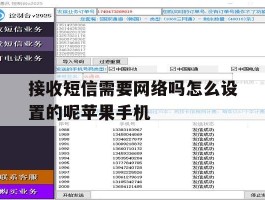 关于接收短信需要网络吗怎么设置的呢苹果手机的信息