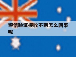 短信验证接收不到怎么回事呢
