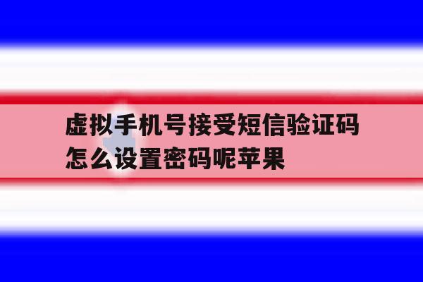 虚拟手机号接受短信验证码怎么设置密码呢苹果的简单介绍 虚拟手机号接受短信验证码怎么设置密码呢苹果的简单介绍