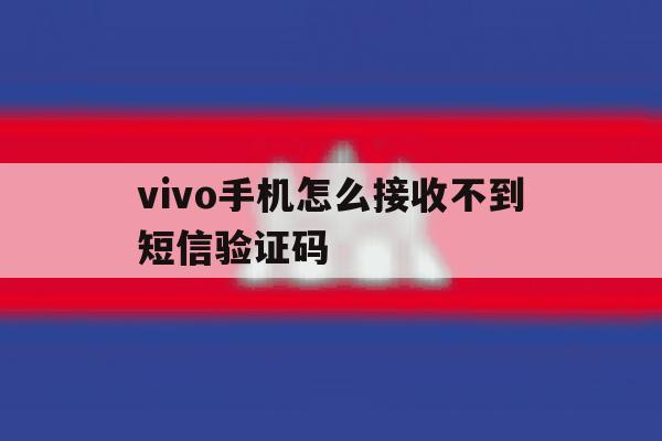 vivo手机怎么接收不到短信验证码 vivo手机怎么接收不到短信验证码