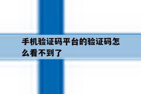 手机验证码平台的验证码怎么看不到了 手机验证码平台的验证码怎么看不到了