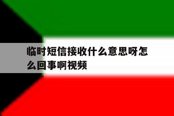 关于临时短信接收什么意思呀怎么回事啊视频的信息 关于临时短信接收什么意思呀怎么回事啊视频的信息