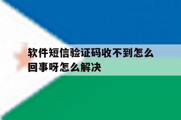 软件短信验证码收不到怎么回事呀怎么解决 软件短信验证码收不到怎么回事呀怎么解决