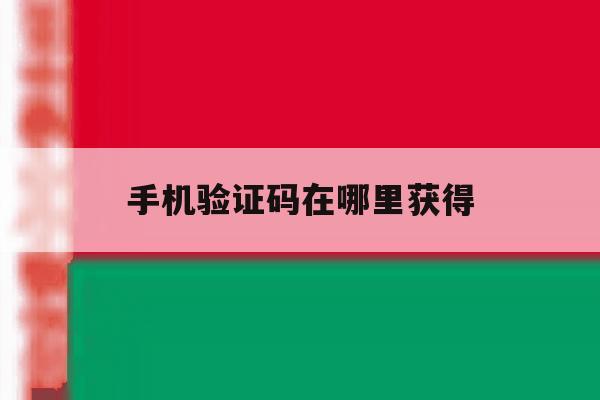 手机验证码在哪里获得 手机验证码在哪里获得