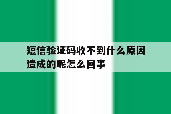 短信验证码收不到什么原因造成的呢怎么回事 短信验证码收不到什么原因造成的呢怎么回事