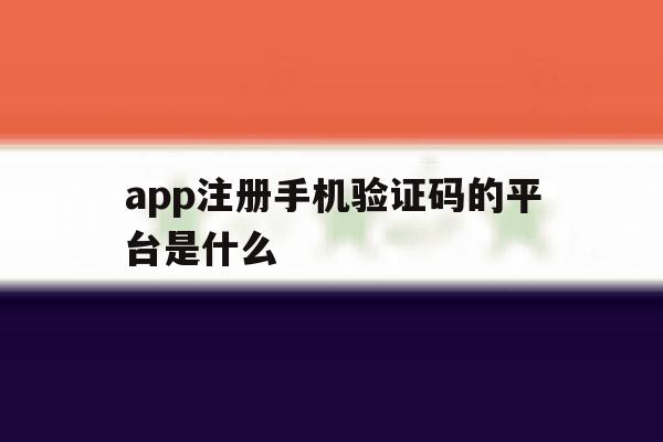 app注册手机验证码的平台是什么 app注册手机验证码的平台是什么