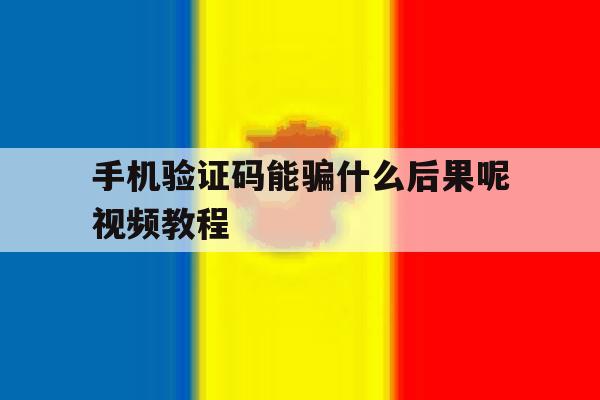 手机验证码能骗什么后果呢视频教程 手机验证码能骗什么后果呢视频教程