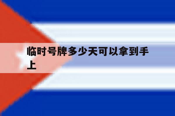 临时号牌多少天可以拿到手上 临时号牌多少天可以拿到手上