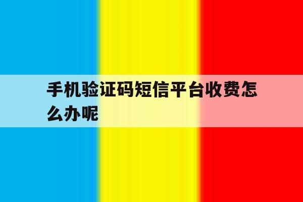手机验证码短信平台收费怎么办呢 手机验证码短信平台收费怎么办呢