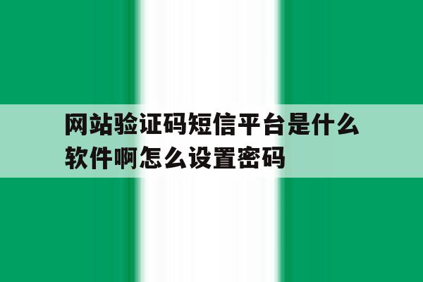 关于网站验证码短信平台是什么软件啊怎么设置密码的信息 关于网站验证码短信平台是什么软件啊怎么设置密码的信息