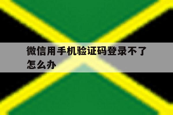 微信用手机验证码登录不了怎么办 微信用手机验证码登录不了怎么办