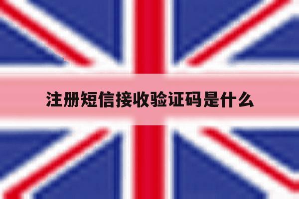 注册短信接收验证码是什么
