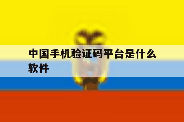 中国手机验证码平台是什么软件 中国手机验证码平台是什么软件