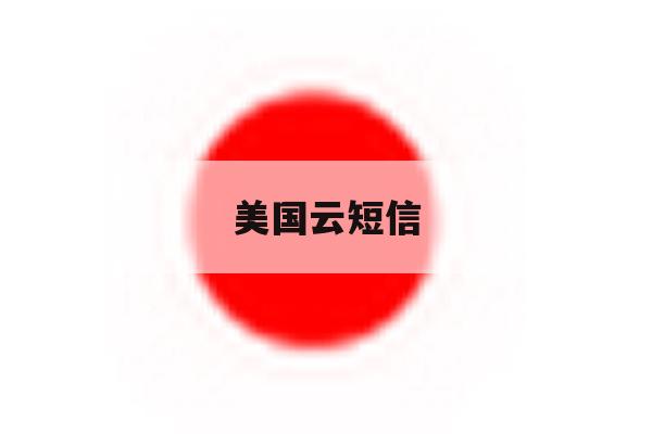 美国云短信 美国云短信