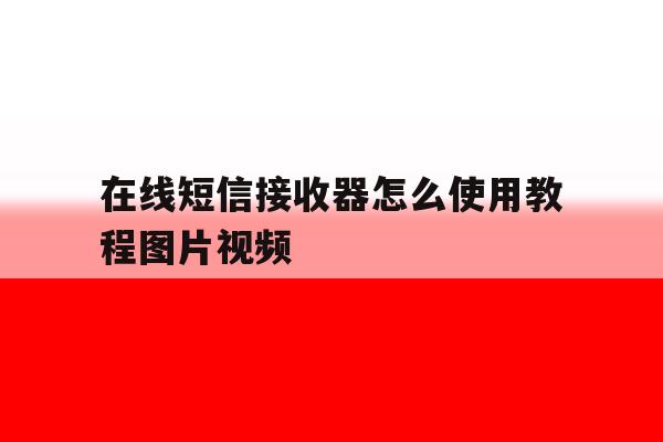 在线短信接收器怎么使用教程图片视频 在线短信接收器怎么使用教程图片视频
